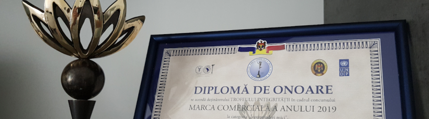 Lokmera a obținut "Trofeul Integrității"  &icirc;n cadrul concursului național &bdquo;Marca comercială a anului 2019&rdquo;